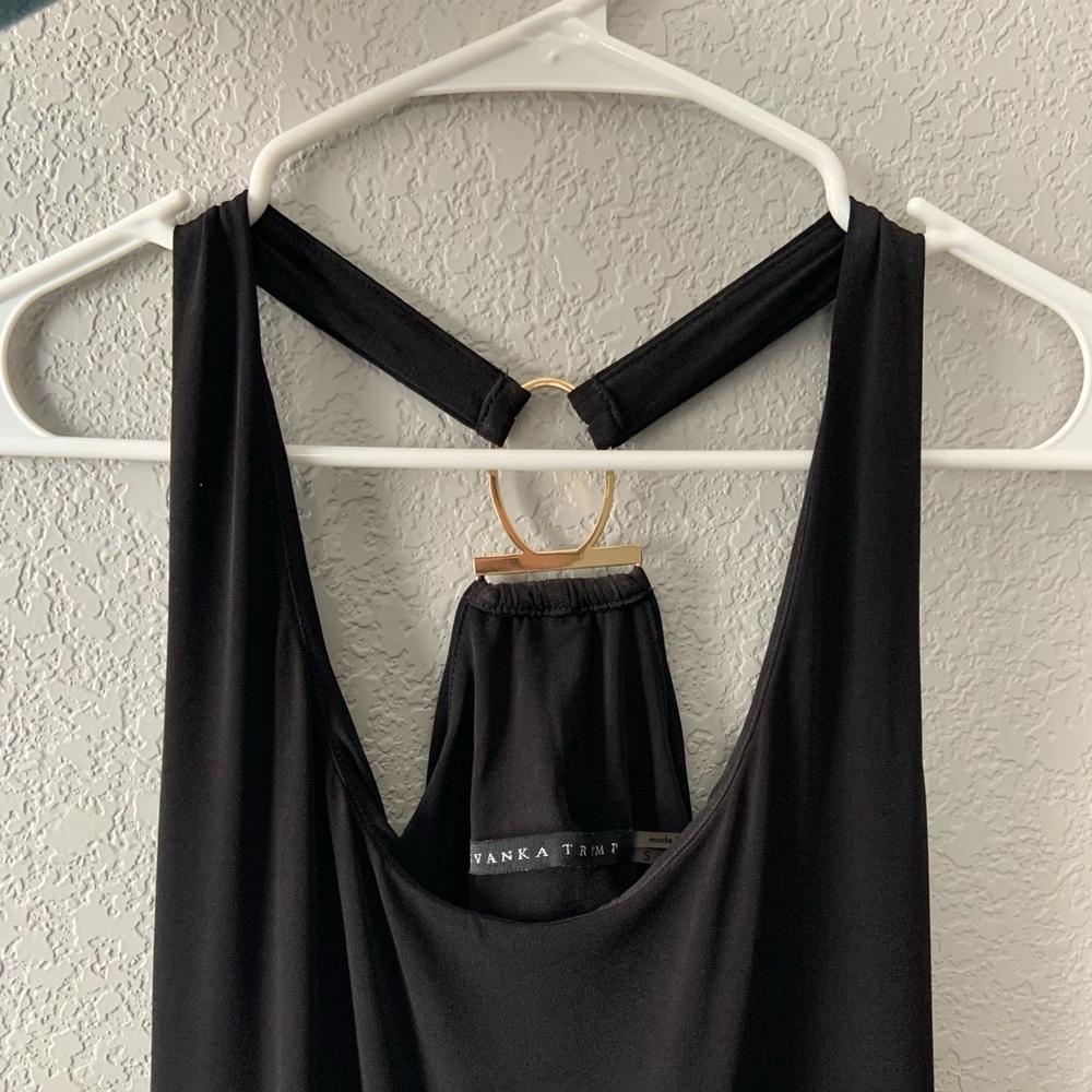 Ivanka Trump long black dress